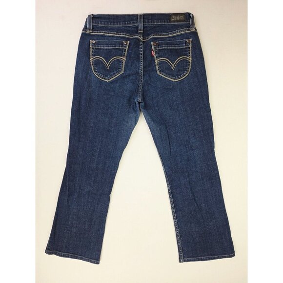 Levis 31X29 Womens Size 12M 529 Curvy Bootcut Blue Denim 5 Pocket Logo Tag Jeans - Picture 1 of 14